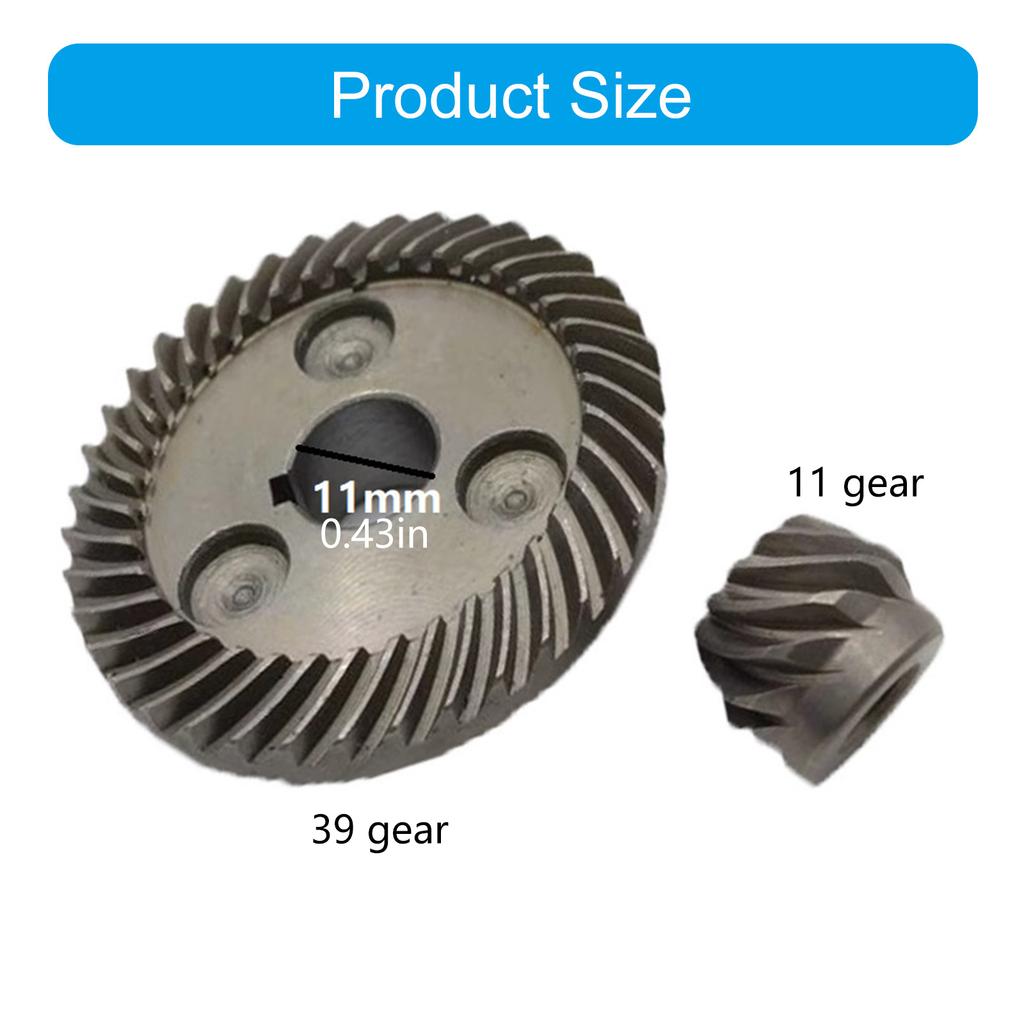 39T 11T Brushless Angle Grinder Metal Gears High Efficiency Power Transmission Durable Compatible with Multiple Tools