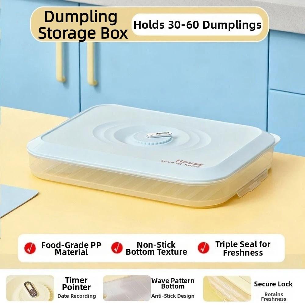 Stackable Dumpling Storage Box Fresh-Keeping Frozen Dumpling Storage Box Refrigerator
