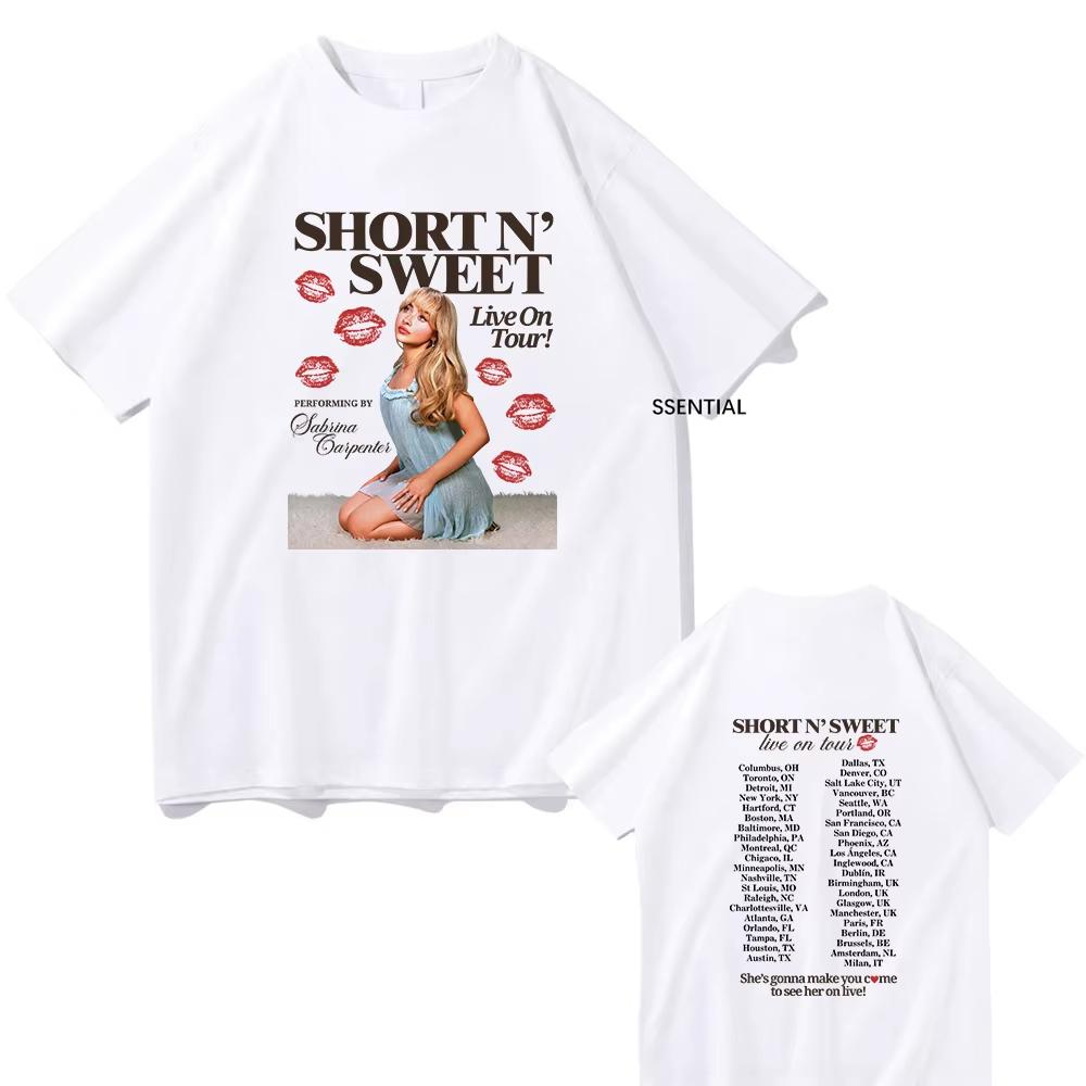 Sabrina Carpenter Tshirt Female Comfortable Unisex Harajuku University Shirt Graphic Y2k Trendy 2000s 80s University