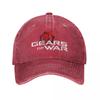 Gears Of Wars Unisex Baseball Caps Shotting Game Crimson Omen Distressed Cotton Hats Outdoor Running Golf Adjustable Headwear