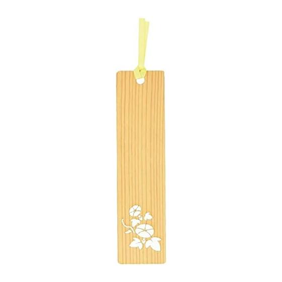 Yamasita craft Japanese Cedar Bookmark Asagao (Morning Glory)