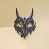 Party Skull Mask Long Teeth Demon Skeleton Half Face Mask Wolf Dragon Tiger Houjuu Nue Mask Cosplay Halloween Costume Props