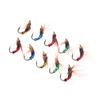 5/10Pcs Fly Fishing Lure Kit Artificial Insect Fishing Bait Fast Sinking Brass Bead Head Scud Fly Worm Trout Fishing Lure