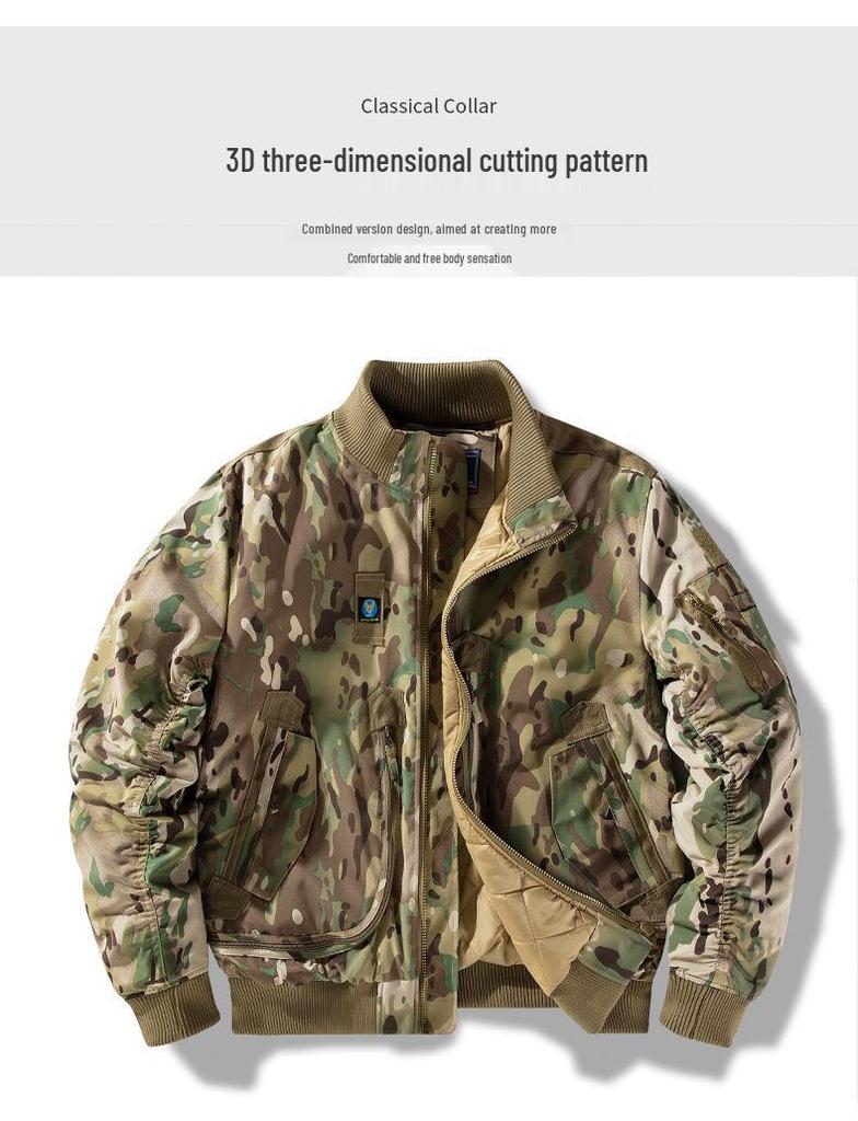 Herfst Winter Tactische Bomberjack met Opstaande Kraag – Geïnspireerd op Luchtmacht Piloten Baseball Uniform