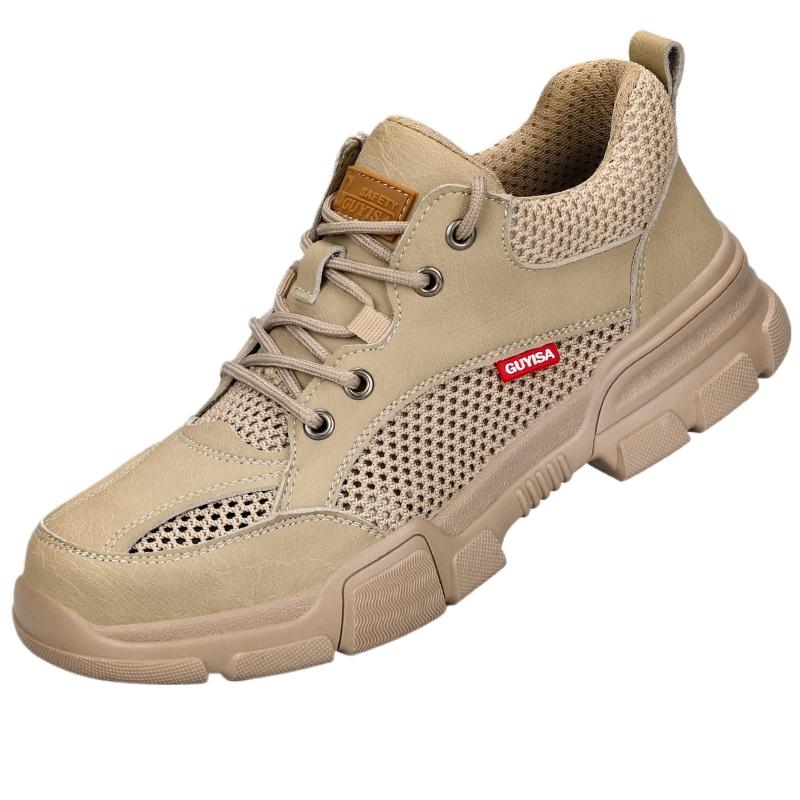 Labor Insurance Shoes Men's Four-season Anti-smash and Anti-piercing Lightweight Steel Bag Head Work Shoes