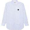CDG Play Shirt Men's Blue White AX-B020-051-1