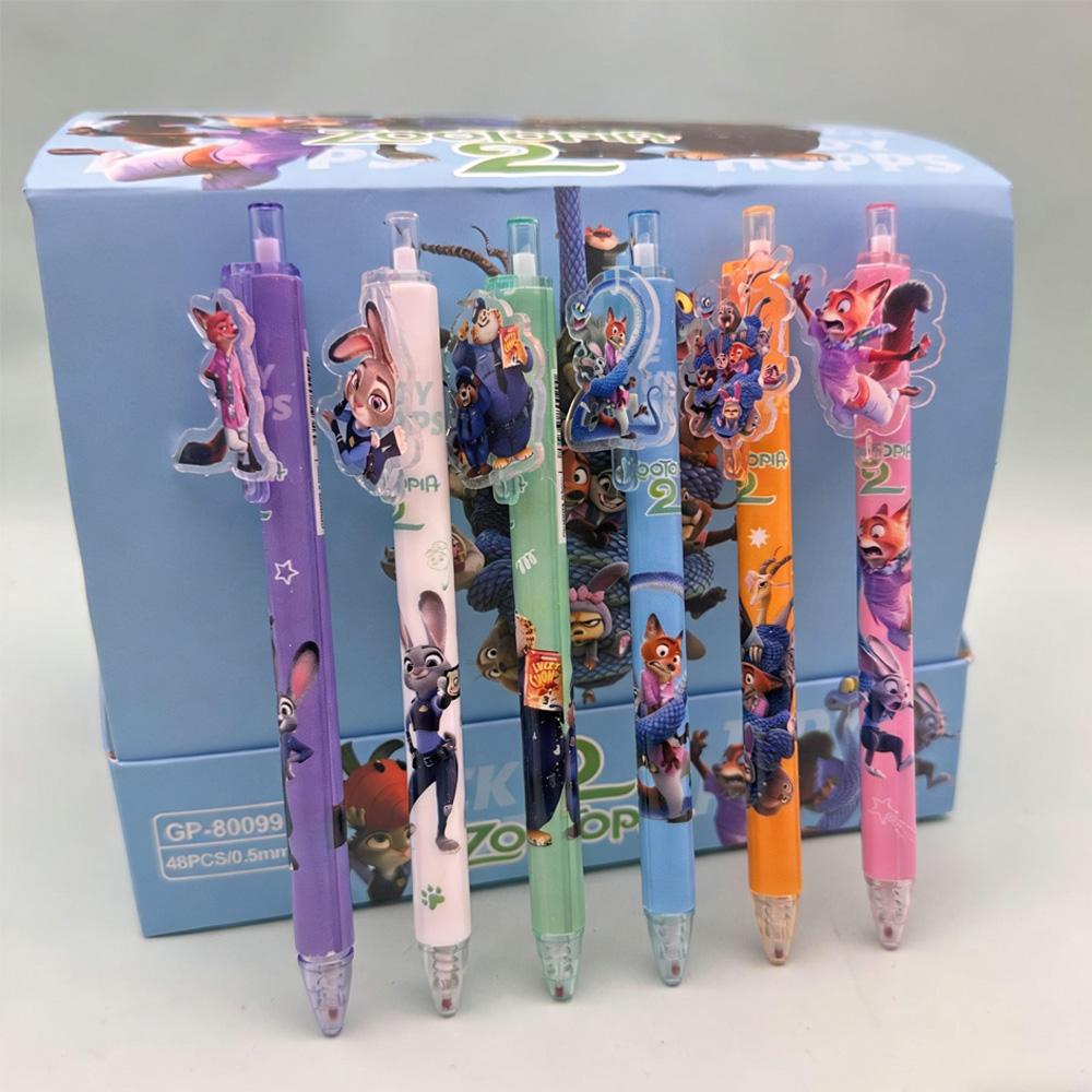 Zootopia 2 Zeichentrickfilm Merchandise Kulturelle Kreativität Aufkleber Stift Hochwertiger Ins Studentischer Click-Up Kugelschreiber