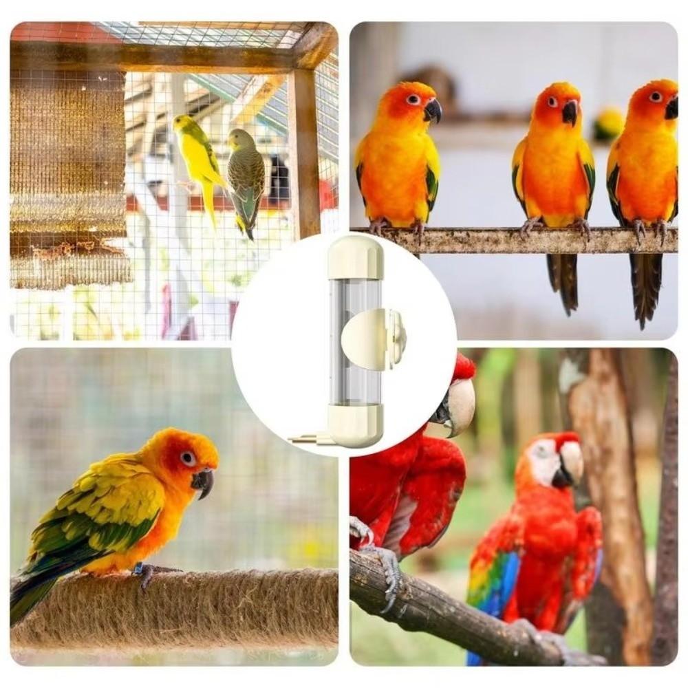 No Drip Bird Water Dispenser Detachable Parrot Drinking Fountain Parakeets