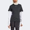 HIIT T Shirts Women's Black Crew Neck Moderate Straight Fit IU1123