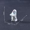 Halloween Scary Ghost Ornament Mini Resin Bone Skull Coffin Chair Statue for Holiday Party Tabletop Decor