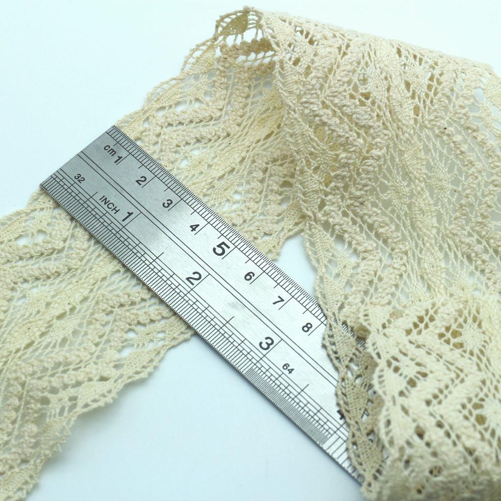 Cotton Thread Hollow Lace Diy Clothing Accessories Lace Webbing, Curtain Skirt Fabric Material Cotton Edge