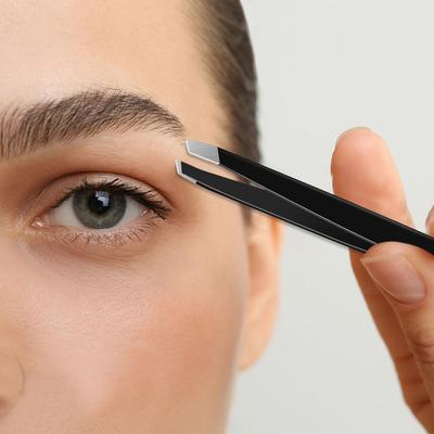 6-teiliges Professionelles Augenbrauenpinzetten-Set für Damen & Herren | Premium Edelstahl Präzisionspinzetten-Set für Augenbrauen, eingewachsene Haare & Gesichtsbehaarung P
