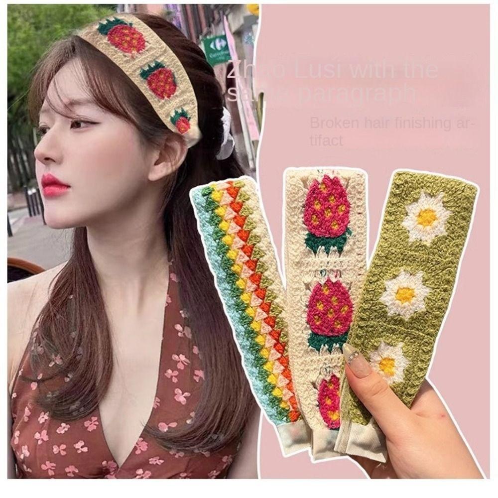 

Chinese Style Headband Knit Wash Face Hair Hoop Yoga Hairband Skincare 07