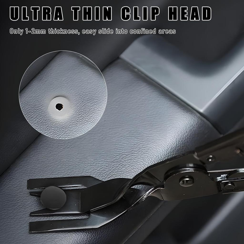 Panel Clip Removal Plier, Automotive Door Panel Upholstery Trim Clip Removal Tool Plier, Remove Push Pin And Press In Trim Clip Fasteners Lift Action