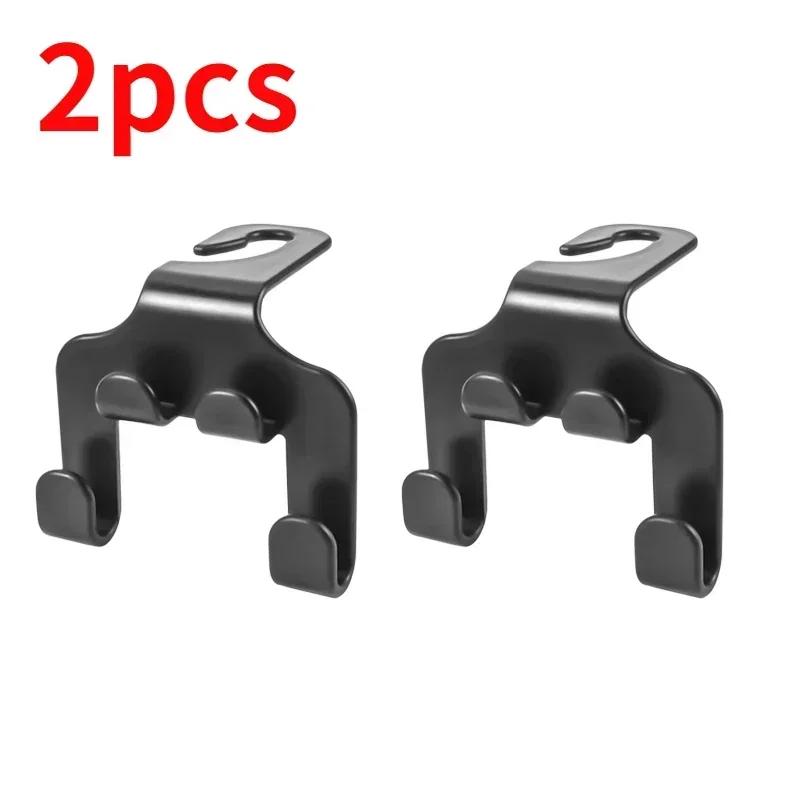 1/2PCS Car Seat Back Hook Double-ended Mobile Phone Holder Car Headrest Hook Mobile Phone Bracket Headrest Parts of Car