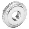 10pcs Through Hole Hand Twist Nuts Flat Head Carbon Steel Nuts Flanged Thumb Nut  Machine Assembly
