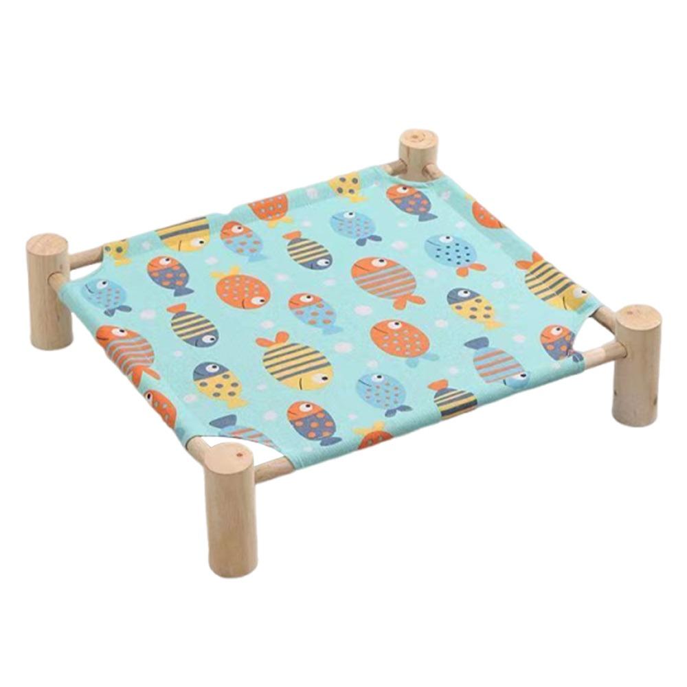 

All Year Round Usable Cat Bed Wooden Dog Bed Fashion Hammock Summer Fish