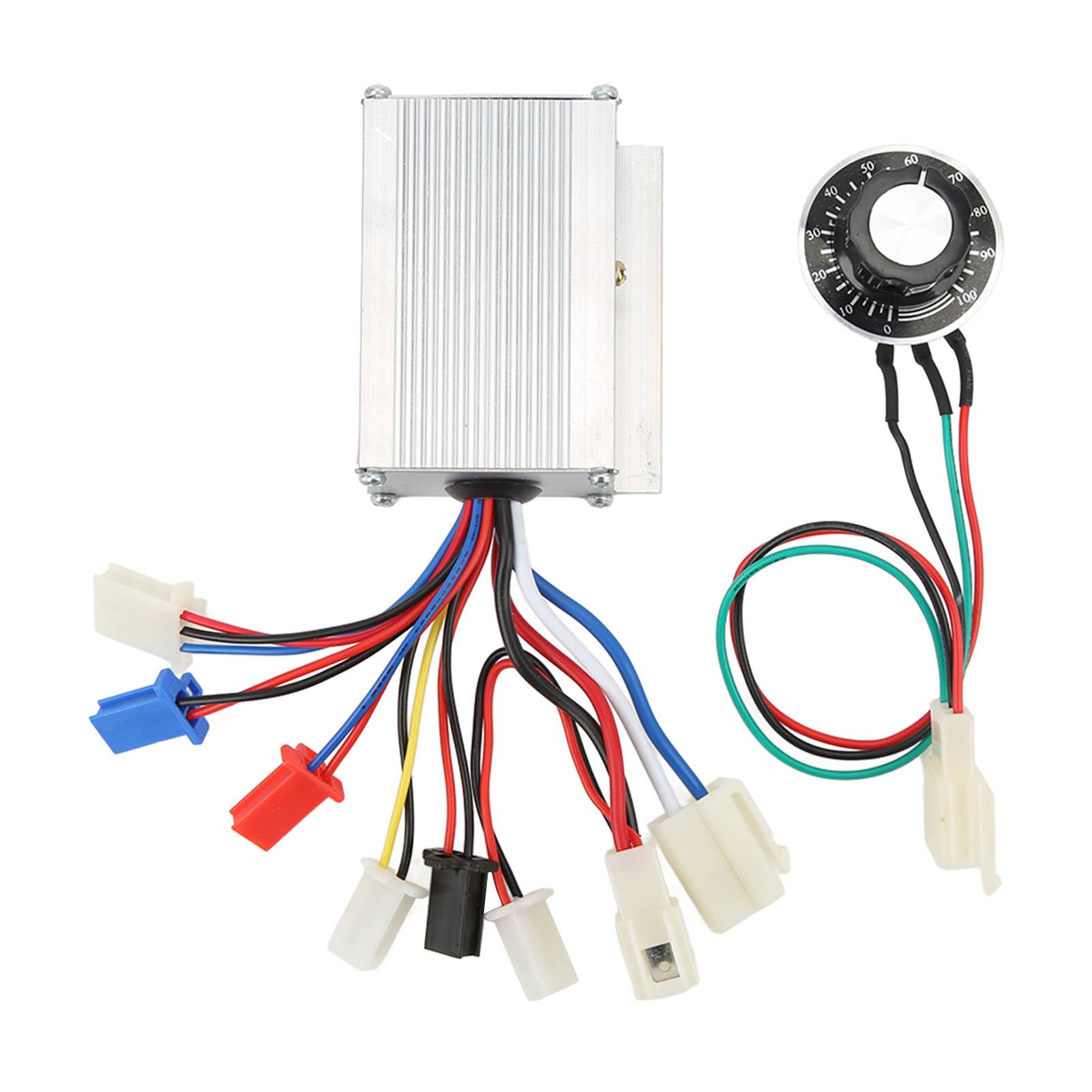 

Brushed Motor Speed Controller Electric Bike Knob Speed Switch Set Heat Dissipation Speed