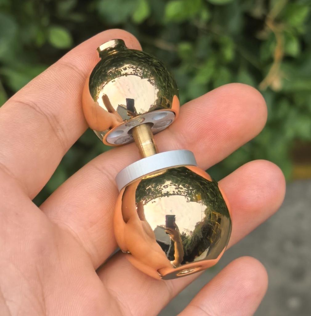 EDC Fidget Sliders Slider Metal Fidget Toys Stress Relief for Adults Magnetic Metal Infinite Fidget Magnetic buttons Gourd