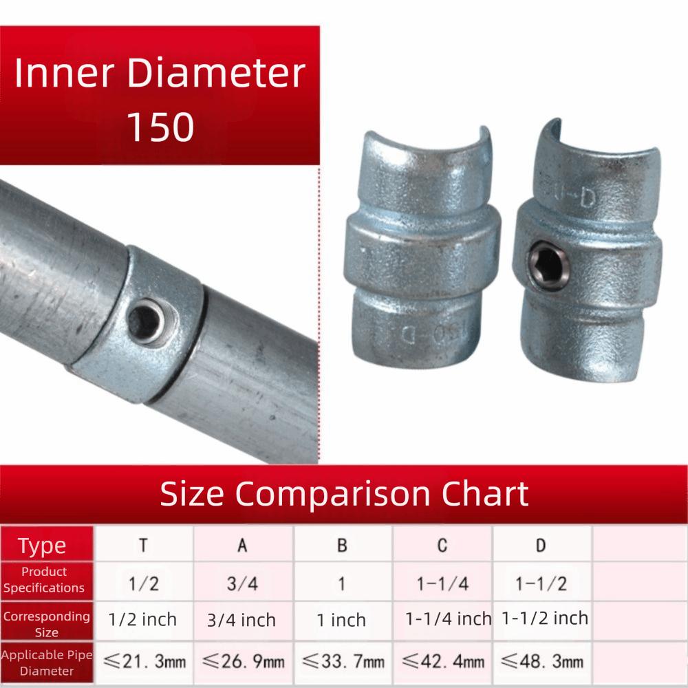 cast iron Steel pipe connectors No welding required Extension Steel pipe inner joint Extend connector Directly inside