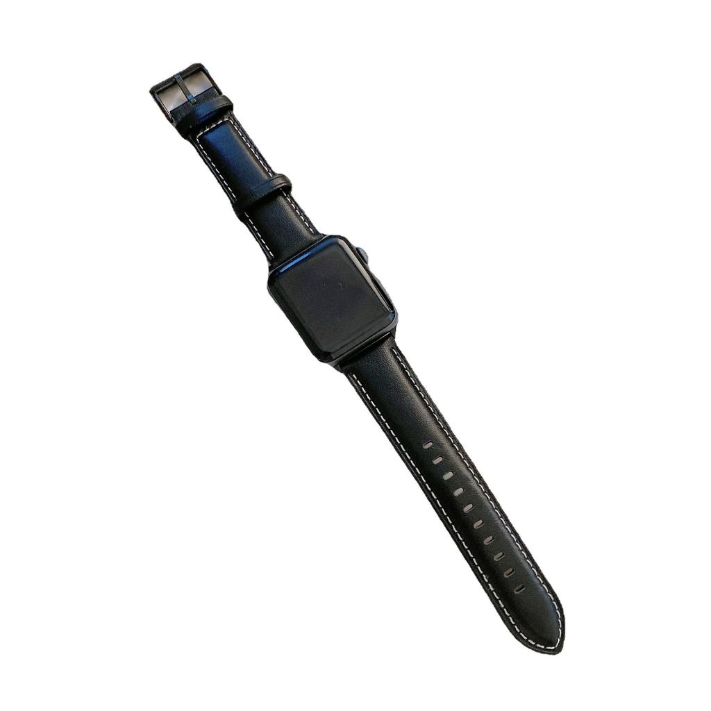 Suitable For Apple Watch10 Apple Watch Generation Iwatch98765 Generation Se Car Line Leather Strap For Men And Women
