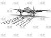 ICM 1/48 British Bristol Beaufort Mk.I Bomb Equipped Plastic Model Kit 48314 (Airplane)