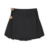 KIRSH Knit Wrap Pleated Skirt [Charcoal]