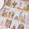 Pink Border Tarot Card Deck With Guidebook 78Pcs English Version Family Gathering Divination Deck Board Game Cards Desktop Toy