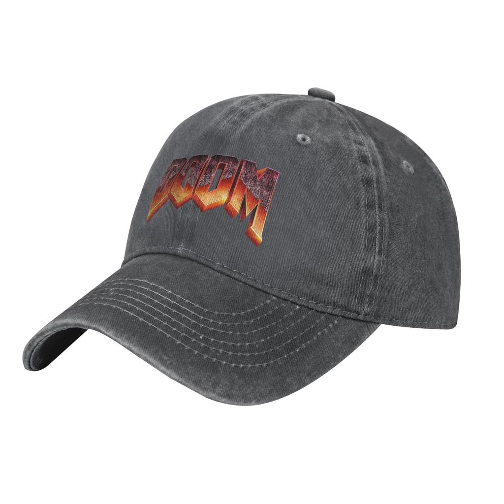 Doom Game Baseball Cap Fashion Distressed Washed  Sun Cap Men Women Outdoor Summer Gift Caps Hat