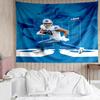 Detroit Lions Logo Tapestry for Bedroom Aesthetic Classroom Tapestries Wall Hanging for Living Room Dorm Office,Ideal Creative Gift