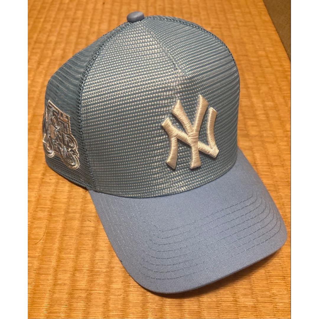 Used NEW ERA NY Yankees Mesh Cap Overseas Model Sky Blue