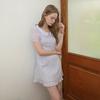 Deondeulob Dd_Floral Jacquard Mini Dress_Lavender