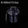 10 Pezzi 360/400/500ml Bicchieri di Plastica Trasparenti Monouso con Coperchio per Bere Direttamente Contenitore per Caffè Freddo Tè Bevande Fredde Frullati