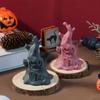 Creative Halloween Silicone Candle Mold Halloween Themed Silicone Candle Mold for DIY Scented Specter Stump Shape Candle