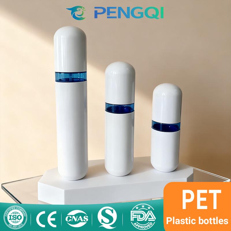 

High-End 50ml Transparent Dispensing Bottle with Ultra-Fine Mist for Cosmetics 30ml; White PET