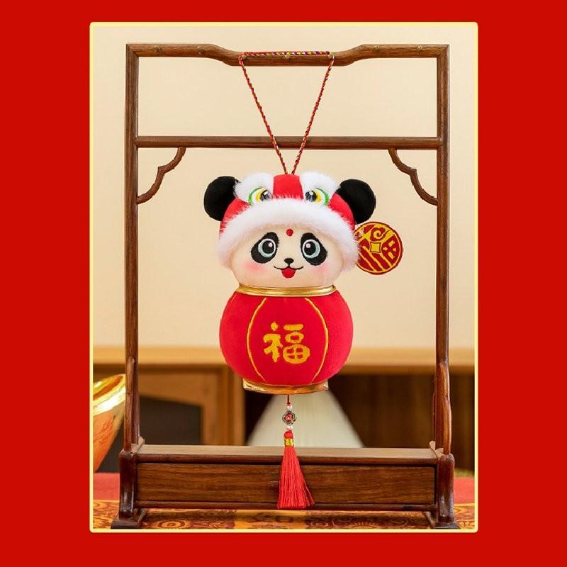 

Фонарь панда Змея Талисман Нового года Плюшевая игрушка Украшение комнаты Подарок Фестивали Panda,14cm