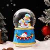 Drehende Karussell-Spieluhr mit Schneekugel-Effekt Kindergeburtstagsgeschenk Dekorative Harz-Musikinstrument Spielzeug