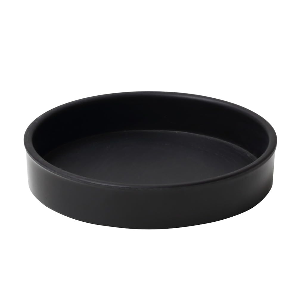ideaco (ideaco) Small Plate with High Rim, 9.5cm Diameter x 2cm Height, WAMONO 9.5H Kuro (Black)