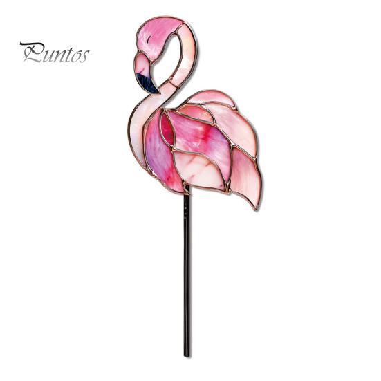 Colorful Yard Stakes Planter Insert Stake, Double-Sided, Flower Pot Decor Metal Art Ornaments Insect Animal Stake for Plant Pots Bed Decoration