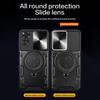 Για Xiaomi Redmi Note 11 Pro 4G (MediaTek)/5G (Qualcomm)/Note 11E Pro 5G/Note 11 Pro+ 5G (Ινδία) Θήκη Τηλεφώνου TPU PC με Σταντ και Συρόμενο Κάλυμμα Φακού
