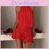 Elegantes Satin-Kleid mit Neckholder für Damen Frühjahrsmode