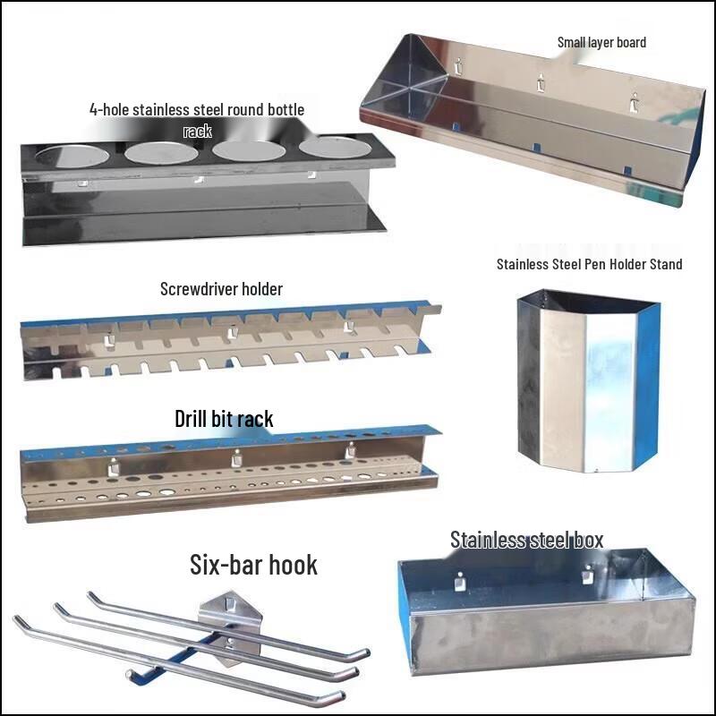Jundingying Tool Storage Pegboard System with Black Holders