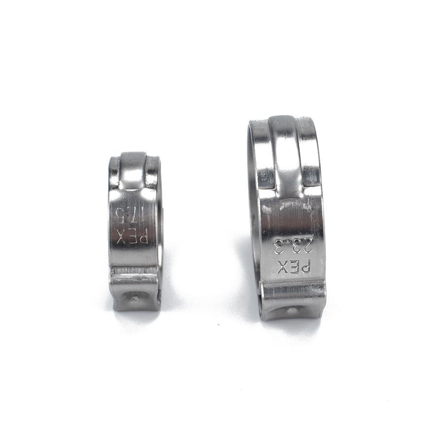 42PCS Single Ear Stainless Steel Car Hydraulic Hose Clamps O-Clips Pipe Fuel Air