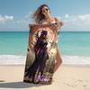 Personalized Argentina Football Celebration Beach Towel Microfiber Beach Towel Thin Absorbent for Beach Swimming Yoga Bath Sports. 0910348