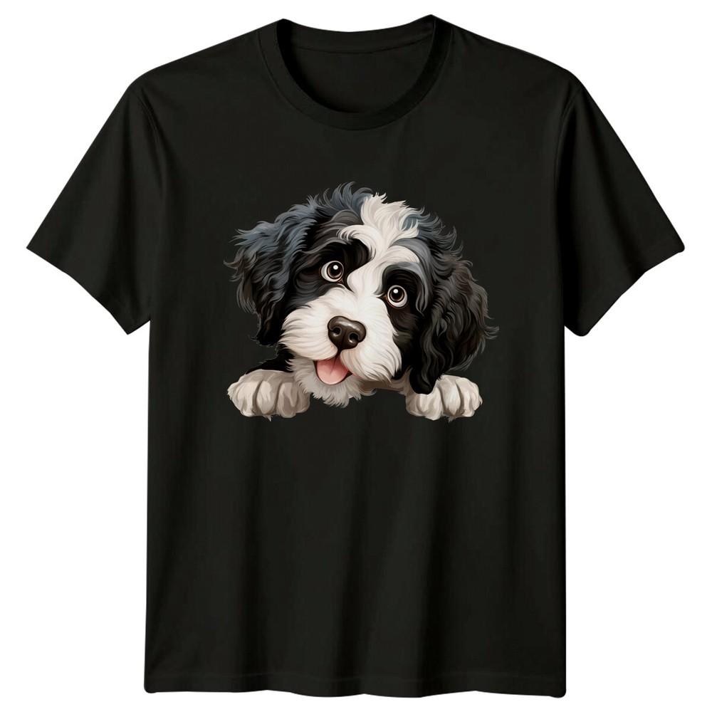 Cute Bernedoodle Puppy Dog Portrait Pet Breed TShirt