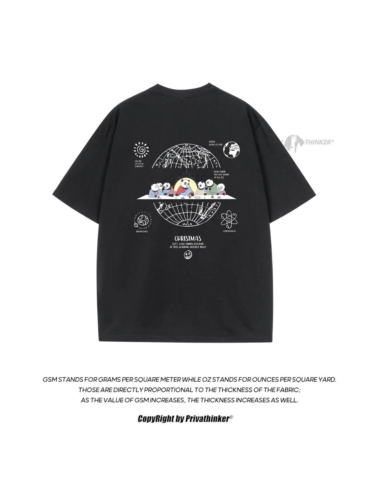 

Футболки с рисунком Panda Earth для мужчин, модные брендовые хлопковые мужские футболки, повседневная летняя одежда в стиле хип-хоп, уличная одежда, свободные топы с круглым вырезом XXXXXL чёрный