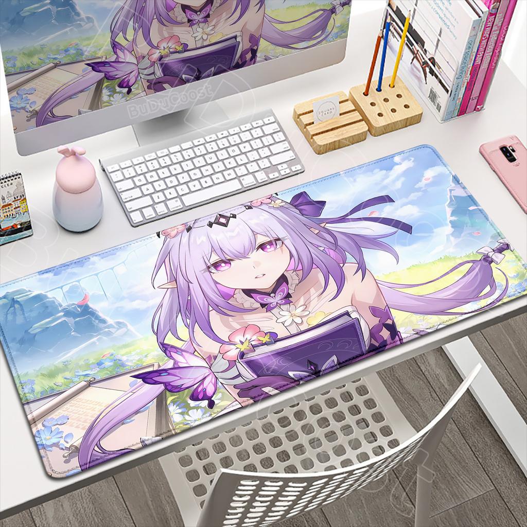 Anime Amphoreus Mouse Pad Gaming Honkai Star Rail Chrysos Heir Desk Mat Computer Accessories Mousepad Stitch Edge Keyboard Mat