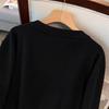 Plus Size Women's Loose Long Sweater Dress, Bust 150/160, 200/350 Jin, Round Neck, Style 8093