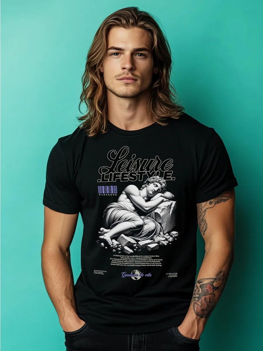 White motorcycle print T-shirt XL