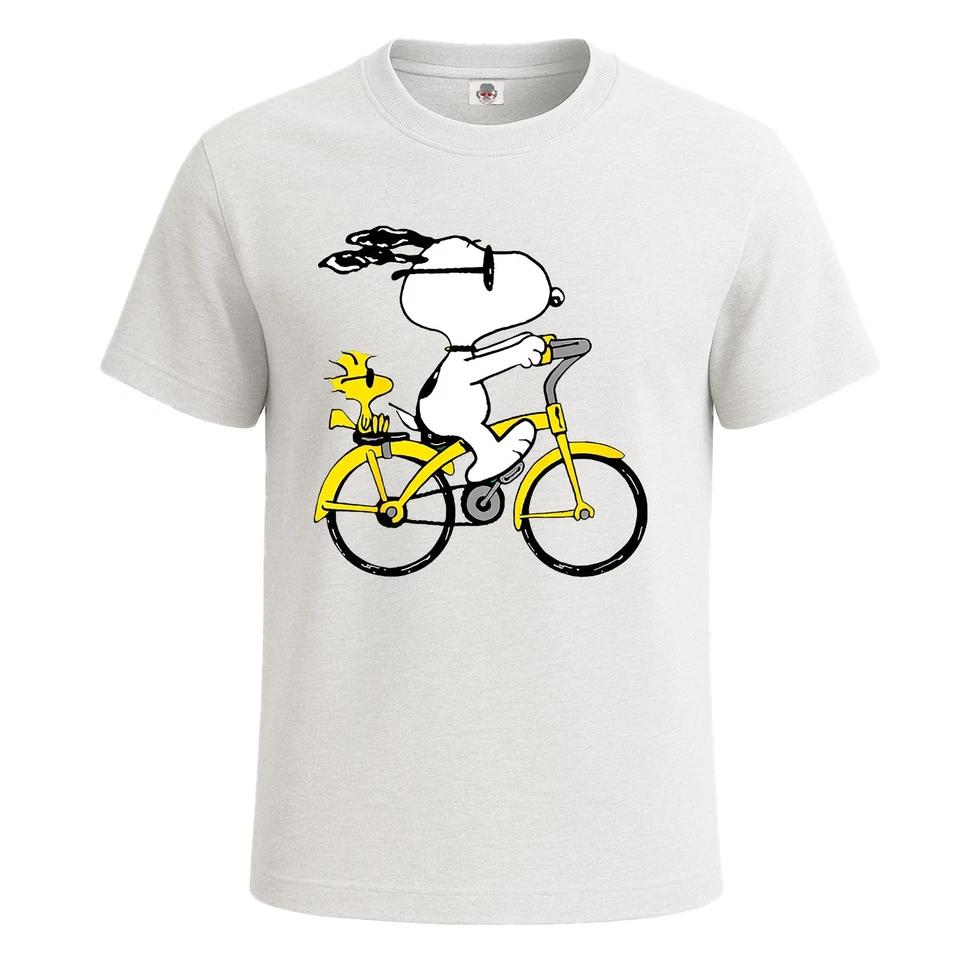 Woodstock Mountain Biking Graphic Print Mens T-shirt Gift Party Novelty Top Tee